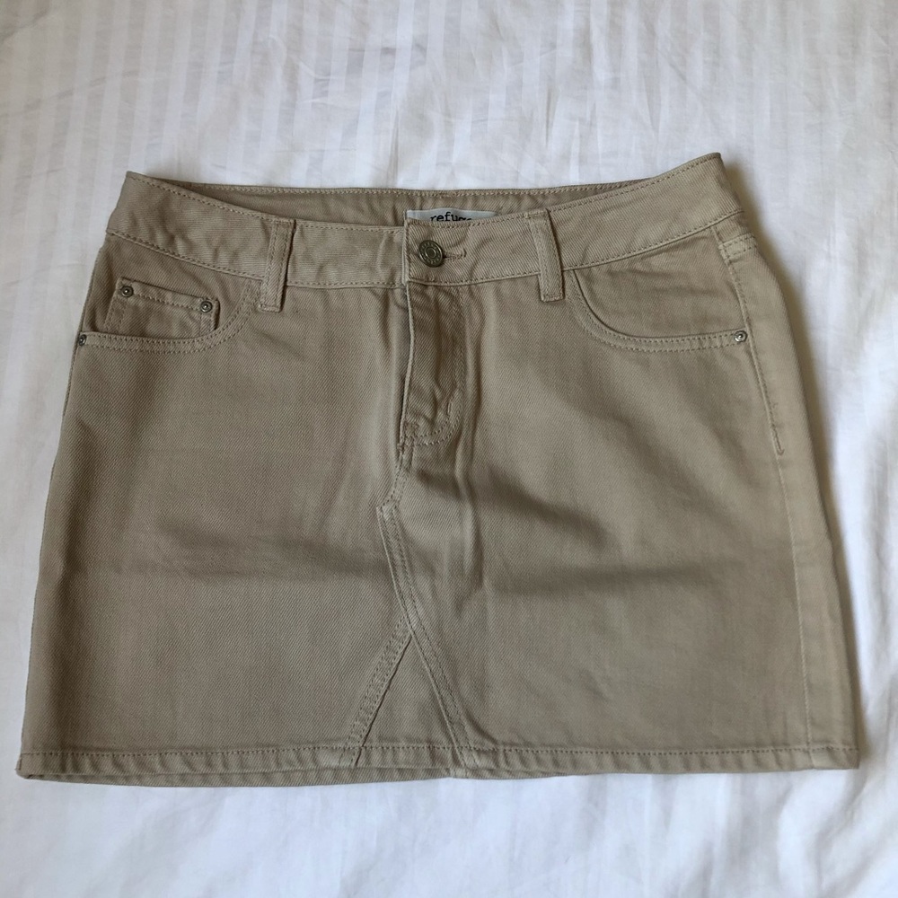 Brand New Tan Mini Skirt